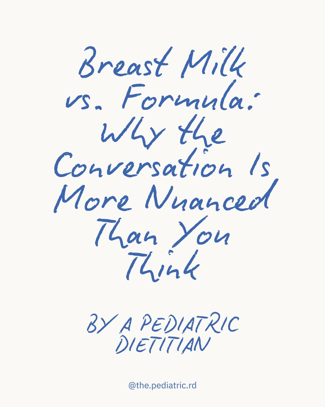 Feeding infants is often surrounded by strong opinions, but this conversation matters.
From a scientific perspective, breast milk contains immune-protective components such as antibodies, bioactive compounds, and hormones that support infant development and immune function. This is why it is considered the biological gold standard.
At the same time, infant formula is a safe, nutritionally complete option that supports growth and development when breastfeeding is not possible, not accessible, or not the right fit for a family.
This distinction is important. In the hospital setting, I see firsthand the value of both. I see how breast milk can support immunity and healing, and I also see how formula plays a critical role in ensuring babies are nourished, stable, and able to thrive.
There is no single right way to feed an infant. What matters most is that babies are nourished, families are supported, and feeding decisions are made without guilt or shame.
Fed is best.
— Shae Foudy, MS, RDN, LD
@the.pediatric.rd