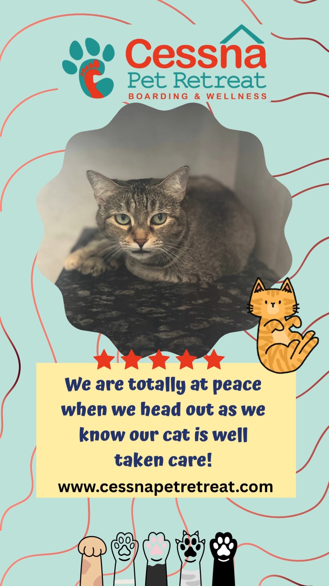 Tail wags, five stars, and glowing words from pet parents — that’s how we know we’re doing it right! Thank you for trusting us with your furry family.
Want your pet to experience it too? Head to www.cessnapetretreat.com or call us on +91 76196 34627.
#cessnalifelineveterinaryhospital #cessnalifeline #petparentapproved #retreatreviews #dogboardingbliss #bangalorepetlovers #petboardingspace