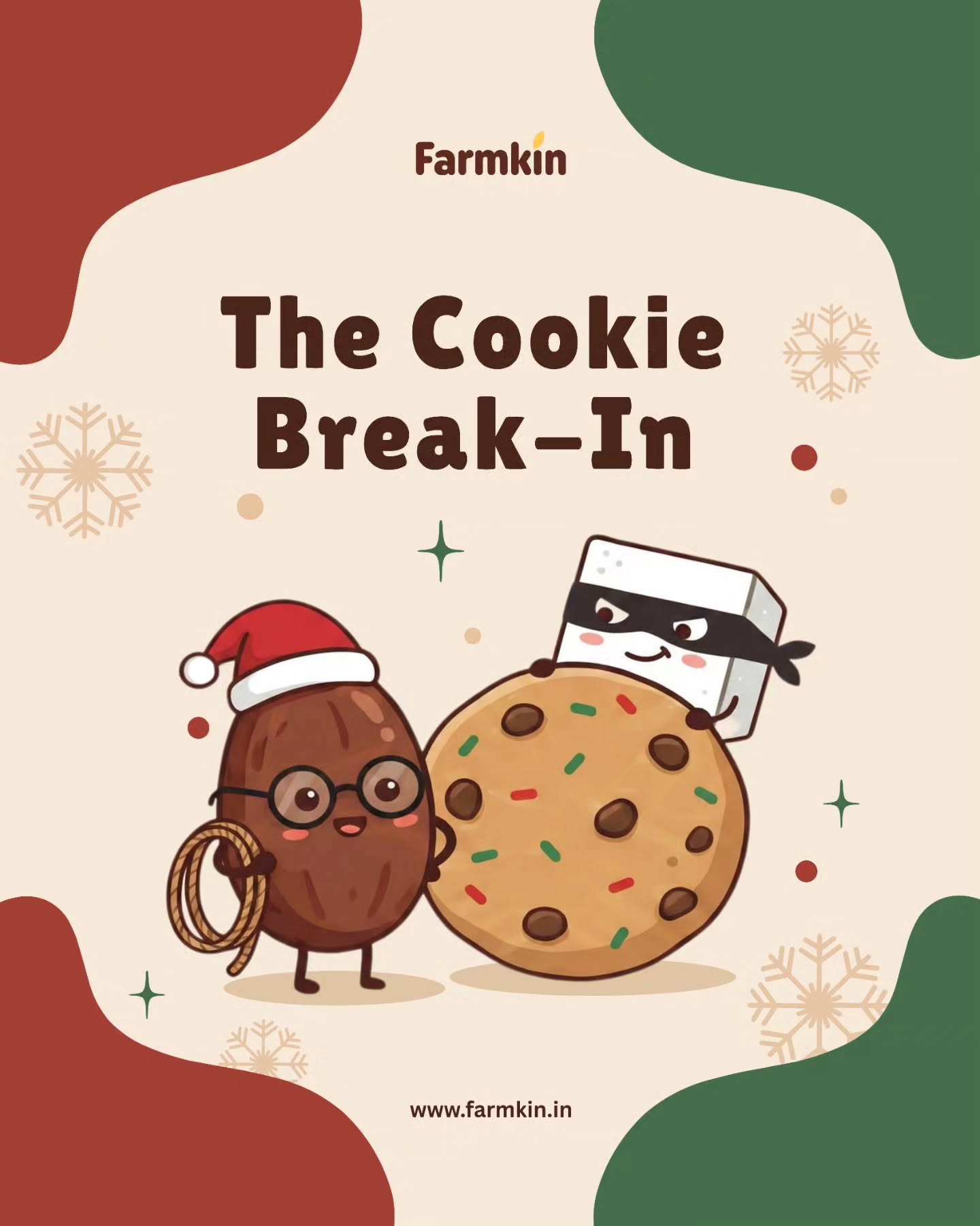 Sugar tried to take over the Christmas cookies… 🍪
But the Farmkin Date Squad broke in just in time. 😎
Mission complete: natural sweetness restored. 🎄✨
This Christmas, swap sugar for something better.
Naturally sweet. Naturally Farmkin. 🤎
#Farmkin #Dates #Christmas #HealthySnacking #guiltfreeindulgence