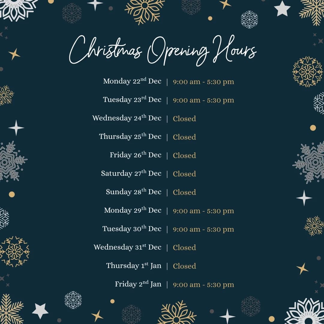 Wishing all our patients, new and long standing, a Merry Christmas and a Happy New Year!🥂🎄