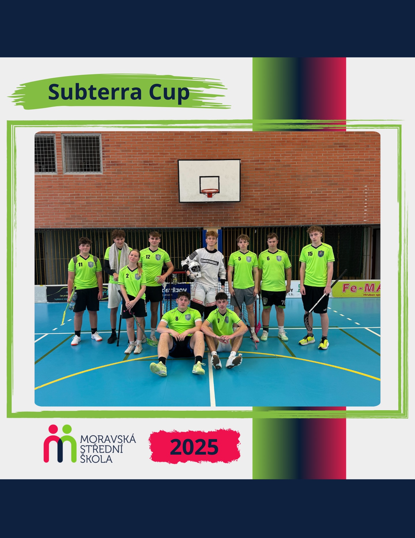 🏑 Naši florbalisté vyrazili do Prostějova na Subterra Cup!
Smíšený tým bojoval v rychlém tempu proti silným soupeřům a předvedl maximální nasazení. 💥💪
Po vyrovnaném úvodu a napínavém prvním zápase nakonec tým na postup nedosáhl, ale ukázal bojovnost, týmového ducha a skvělou reprezentaci školy. 🔵✨
Děkujeme za odhodlání a chuť rvát se až do konce! 👏
#florbal #subterracup #sportovniden #studentsport #tym moravskastredni bojovnost