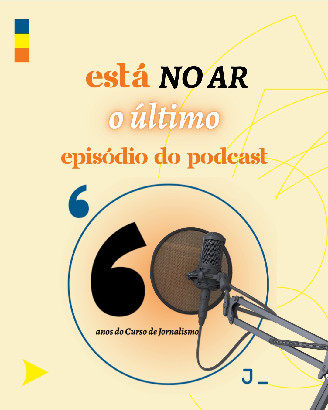 O podcast do 60 anos do Curso de Jornalismo chegou ao fim. 🎙️
Após atravessar 6 décadas de história, o podcast agora se encerra com um último episódio, tratando a "década mais nova".
Já está com saudades desse ciclo? Não se preocupe... os produtos ainda não acabaram, fica ligado! 👀
🔗 O episódio está disponível no YouTube e no Spotify do curso, ambos linkados na bio.
🎤 Convidados: @bdavicesar, @davi19982021 e @4luc4s
📝 Apresentadora: @kamilabossato
🎨 Design: @artemiszmaia (2º semestre)
📢 Equipe de produção: @kamilly.vit_ (4° semestre), @guilhermisx_ (3º semestre), @peixotomuriloo (2° semestre) e Guilherme Schmitt (direção de câmera)
✍🏻Edição: @rafaelfelicianoo_ (4º semestre)