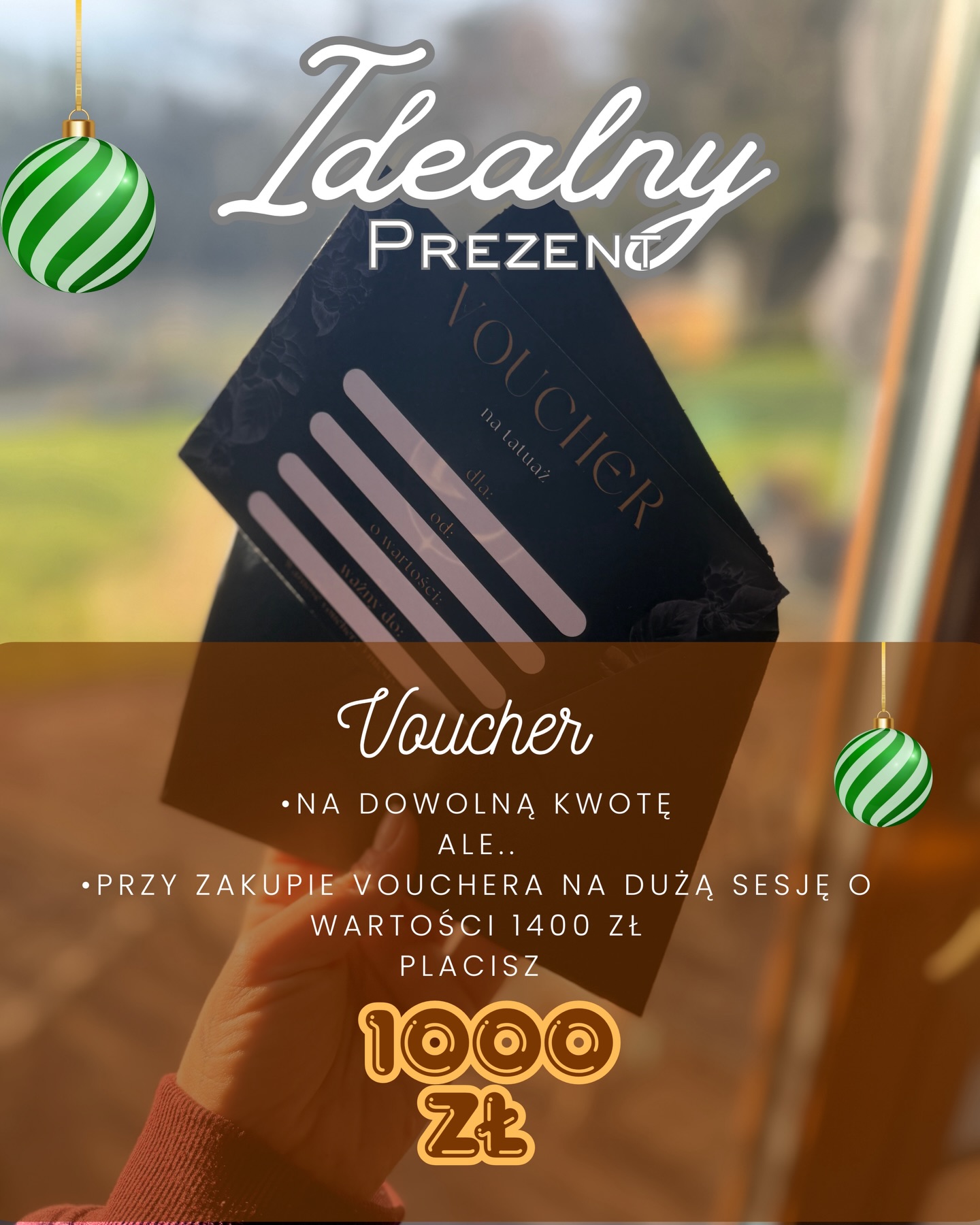 Vouchery można kupić osobiście w salonie do SOBOTY między 10:00-13:00 ✨
W przyszłym tygodniu można kupić po wcześniejszym umówieniu się, a dla zapominalskich mamy jeszcze wersję elektroniczną, którą wysyłamy na maila✨