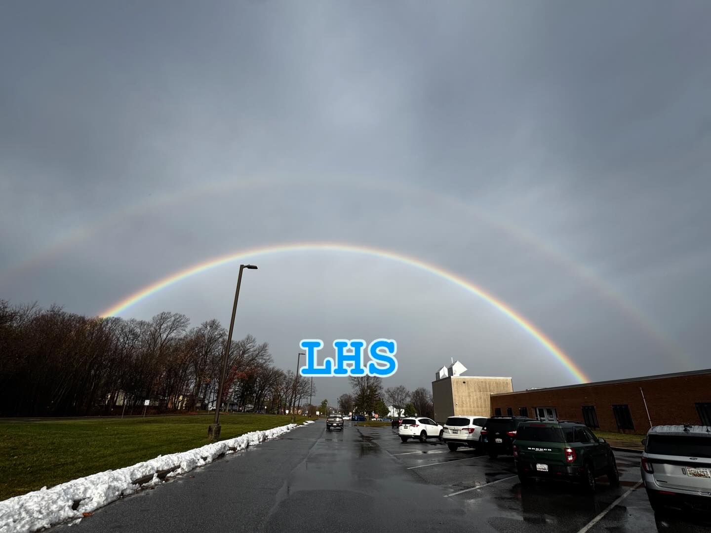 Beautiful rainbow 🌈 over Liberty this morning!