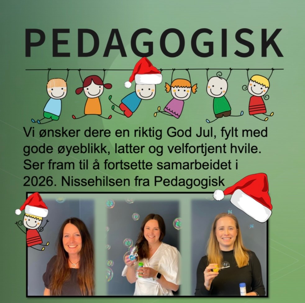 Denne tiden av året 🎅🏻🌟🎄God Jul ❤️ hilsen jentene i Pedagogisk 🤶🏼🤶🏼🤶🏼