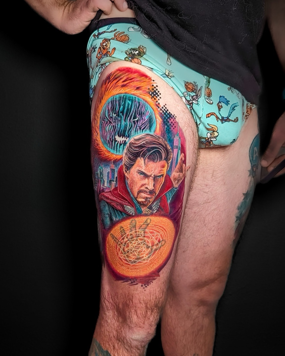 Sorry, I donāt make multiverse-level decisions until afte my morning coffee š Doctor Strange tattoo in full color, finished here in Denver.
I love tattoos like this because they live between realism and imagination. Portrait accuracy matters, but so does energy. Huge thanks to my client for showing up ready for something bold and letting me go all the way with it!
If youāre thinking about a Marvel tattoo, this is exactly the kind of project I love taking on!
š @longlivetattoocollective
š¦øš¼ @literaryink
šØ @industryinksusa
ā¤ļøā𩹠@madrabbit
š¼ļø @cocreateink @cocreateartists
š¤ The Best Clients Ever
#doctorstrangetattoo #marveltattoo #colortattoo #denvertattooartist #portraittattoo