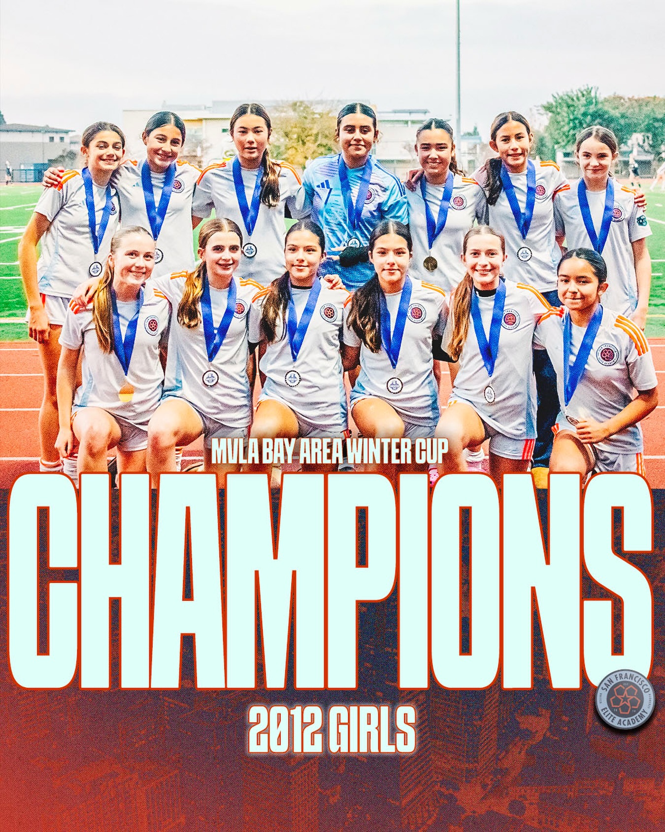 Congrats to Coach Kyle Valentine and the 2012 Girls,
champions at the MVLA Bay Area Winter Cup!
Locked in all weekend, handled business like they always do.
#ForTheBay | #SiempreComoUno
