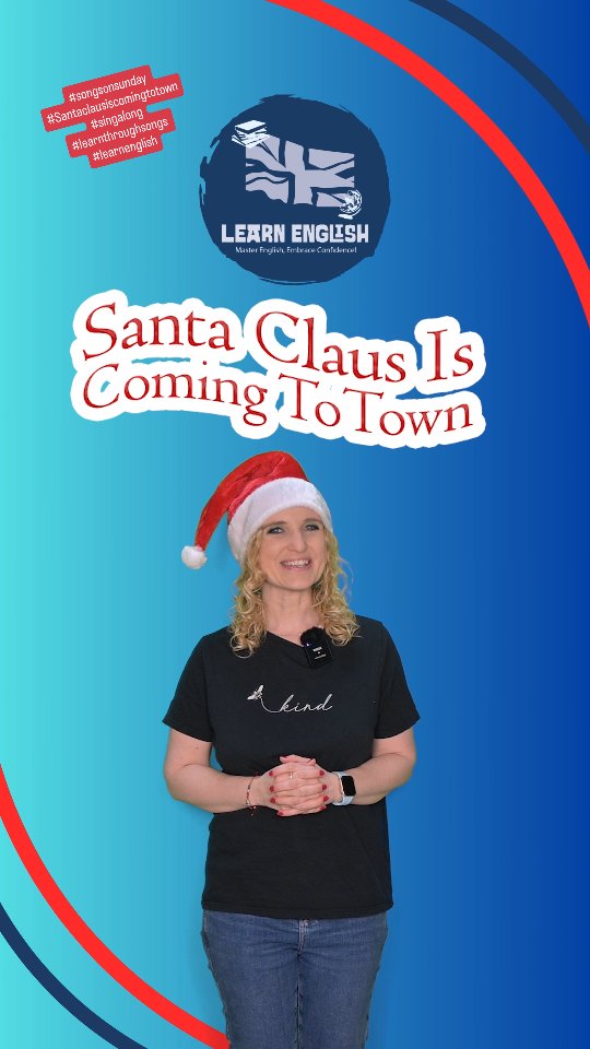 Welcome to #songsonsunday today's song is #samtaclausiscomingtotown #singalong with us. #learnthroughsongs🎵🎙️ #learnenglish