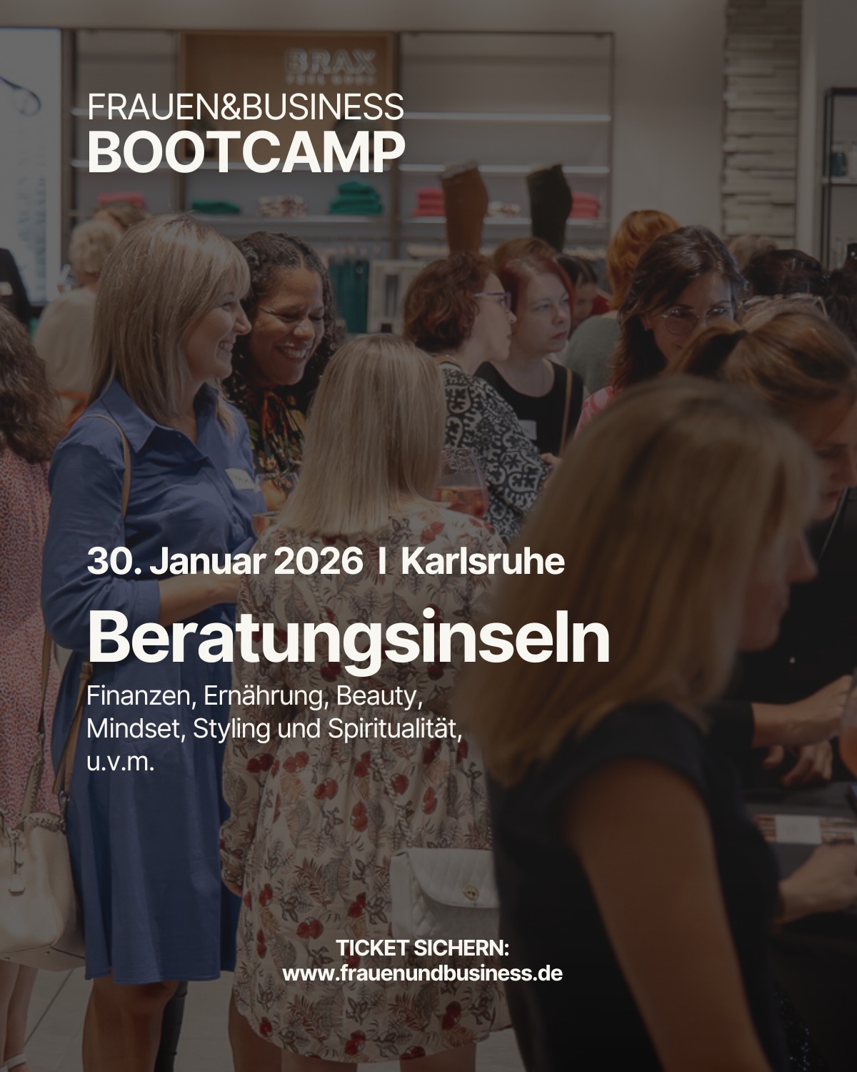 ✨ FRAUEN&BUSINESS BOOTCAMP 2026 – Die nächsten Beratungsinseln ✨
Alles, was dein Business bewegt –
findest du an nur einem Tag, an nur einem Ort.
Beim Bootcamp erwarten dich Expertinnen, die dir Klarheit, Struktur und neue Impulse für dein nächstes Level geben.
Heute stellen wir dir die nächsten fünf Frauen vor, die dich an den Beratungsinseln begleiten:
• Alisa Probst & Jessica Köppen | Gründerinnen @uniq.mynd
Alisa und Jessica zeigen dir, wie mentale Stärke, Klarheit und innere Ausrichtung zur echten Business-Superpower werden – für Fokus, Entscheidungen und nachhaltigen Erfolg.
• Tatjana Kelcec | Ernährungs- & Darmberaterin, Fitnesscoach @tatjana.holistic.soul
Tatjana unterstützt dich dabei, deine Gesundheit als Fundament deines Business zu stärken – mit Energie, Balance und einem Körper, der dich trägt.
• Arsema Tewolde | Schönheitsberaterin (Mary Kay)
Arsema verbindet Beauty mit Selbstbewusstsein und Präsenz – für einen Auftritt, der deine Persönlichkeit unterstreicht und Wirkung zeigt. @arsema_skinmentor
• Natalie Dechant | Ghostwriterin & Schreibcoach
Natalie hilft dir, deine Gedanken klar in Worte zu bringen – für Texte, die berühren, überzeugen und deine Expertise sichtbar machen. @nataliedechant
• Mirjana Wohlfarth | Hautexpertin, Mentorin & Gründerin functionalNexus
Mirjana zeigt dir, wie Hautgesundheit, Selbstfürsorge und Business zusammengehören – ganzheitlich, fundiert und praxisnah. @functionalnexus
✨ Ein Tag. So viele Perspektiven. So viel Mehrwert.
👉 Kommentiere „BOOTCAMP“ und sichere dir dein Ticket.