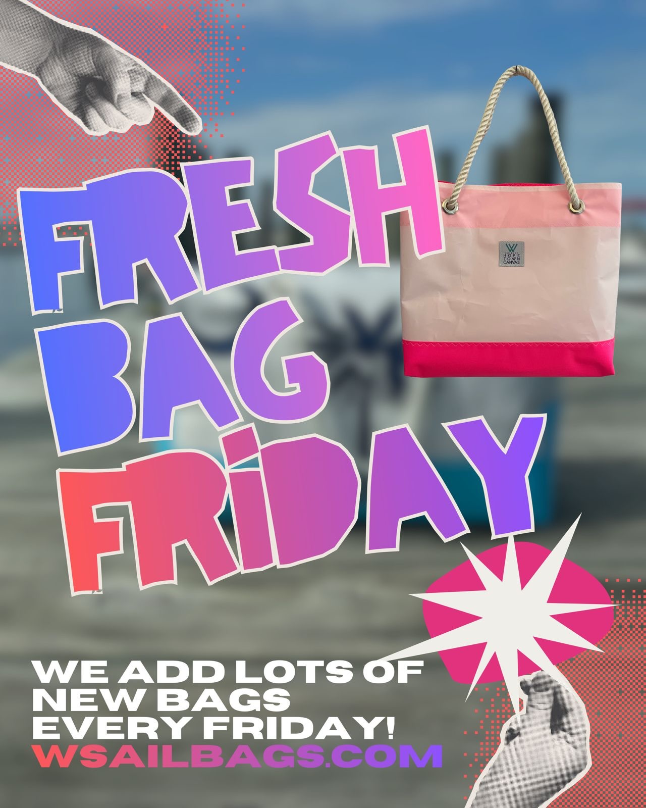 FRESH BAG FRIDAY 💜🩷
We’ve got TONS of one-of-a-kind bags up on wsailbags.com! Shop your perfect bag for you online, link in bio 🫶