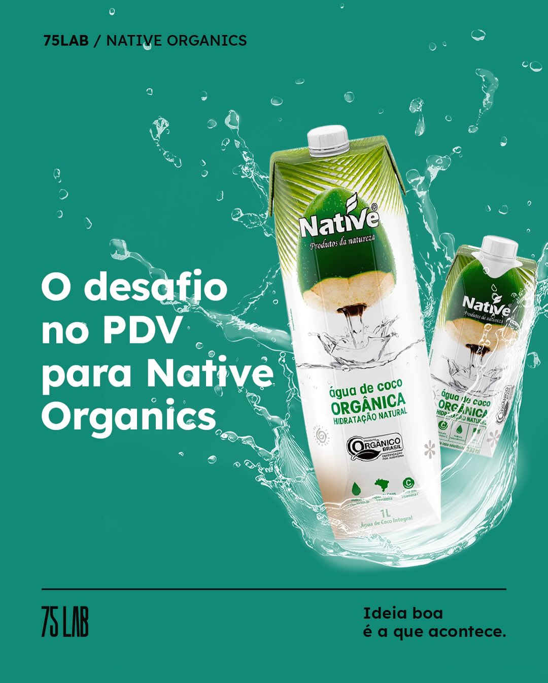 Com Native Organics, o desafio era organizar um portfólio amplo, que falasse de benefício e origem, sem perder impacto. A 75lab analisou comportamento de compra por ocasião, as limitações de espaço por canal e a necessidade de giro rápido de campanhas.
Entendendo o desafio, desenvolvemos um toolkit de KVs e uma arquitetura de mensagem centrada nos benefícios do “100% orgânico” e na possibilidade de positivação em um mobiliário multimarcas.
#75lab #NativeOrganicos #DisplayModular