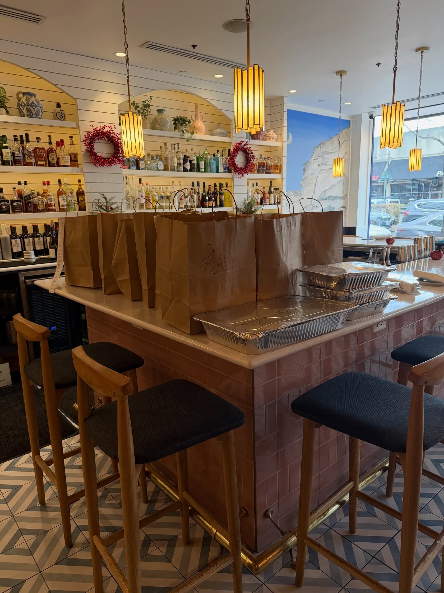 Thank you to our customer in Shirlington for starting off our Sunday with this massive online delivery order. On a cold, windy day like this, when foot traffic is down, these orders warm us up like a hot toddy. Check our website, DoorDash, UberEats, Toast Local, for the daily specials and occasional offers!