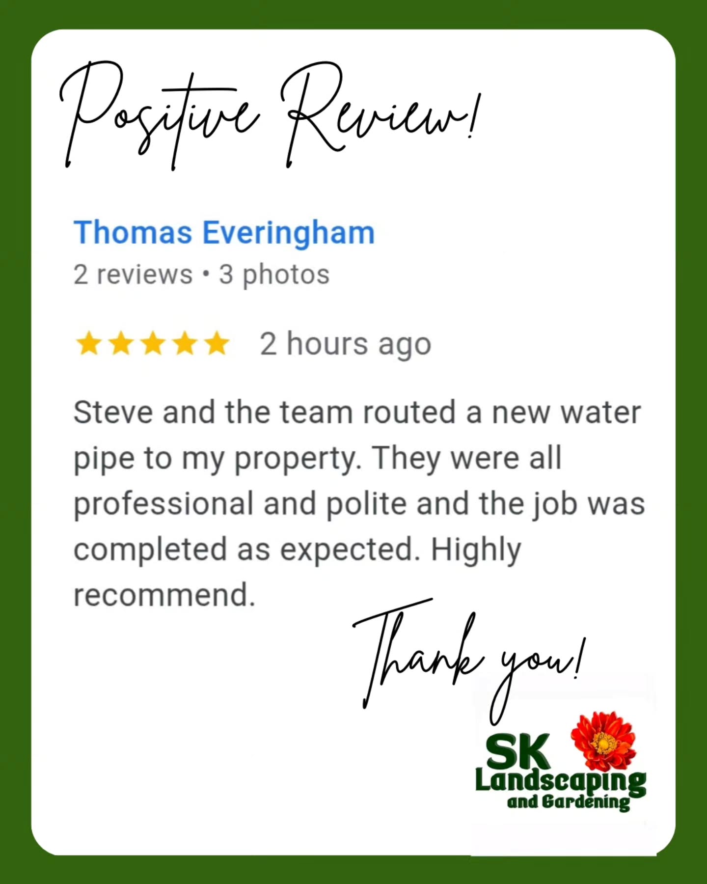 Thank you Tom. Pleasure!