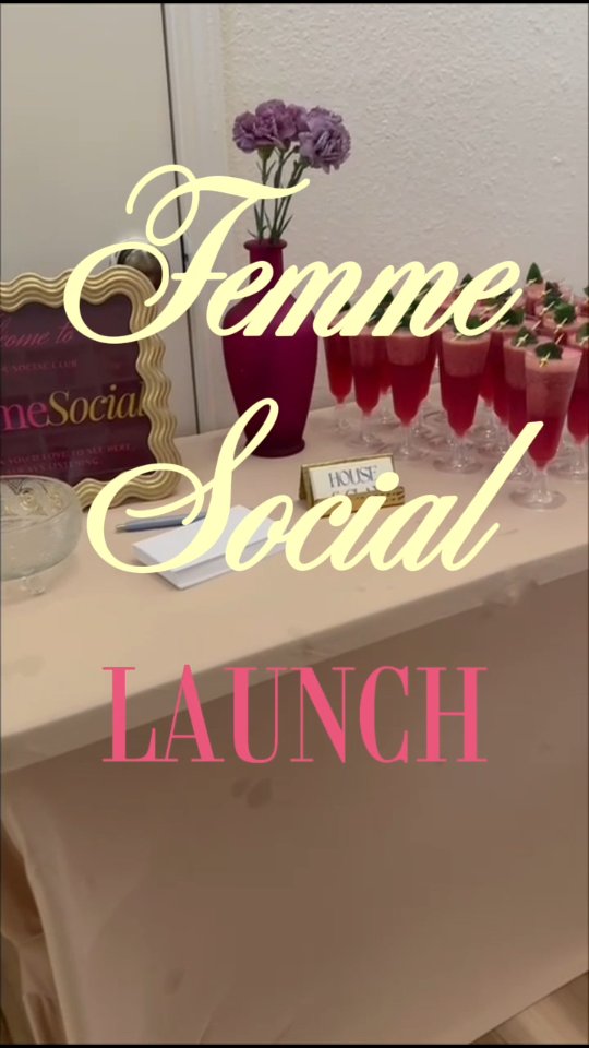 ✨ We finally launched! Femme Social is here — creative workshops, cozy meet-ups, book chats, and sisterhood. Let’s build something beautiful together. ✨️