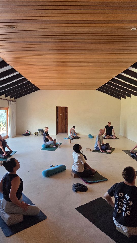 Expert guidance from @monique_ledesma_yoga in our Shadow Yoga Workshop last weekend. Thank you to Monique and all who attended 🙏 best way to spend a Saturday morning: shared practice, laughs and new insights into yoga, the universe and everything ✨️