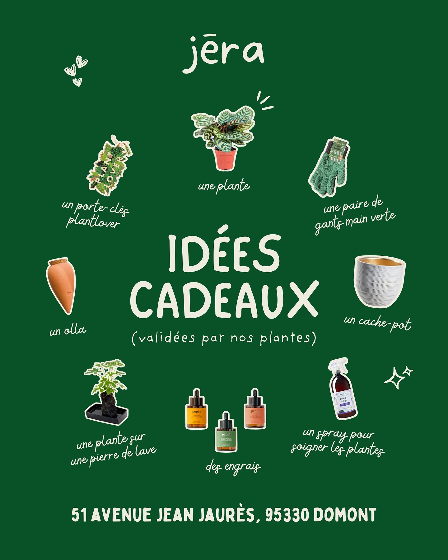 Pour celles & ceux dont le cœur bat au rythme des nouvelles feuilles 🌱
Plantes, engrais, substrats, accessoires et autres indispensables pour chouchouter les plantes 🫶🏼
Bref, on a tout ce qu’il faut pour faire briller les yeux des plantaddicts