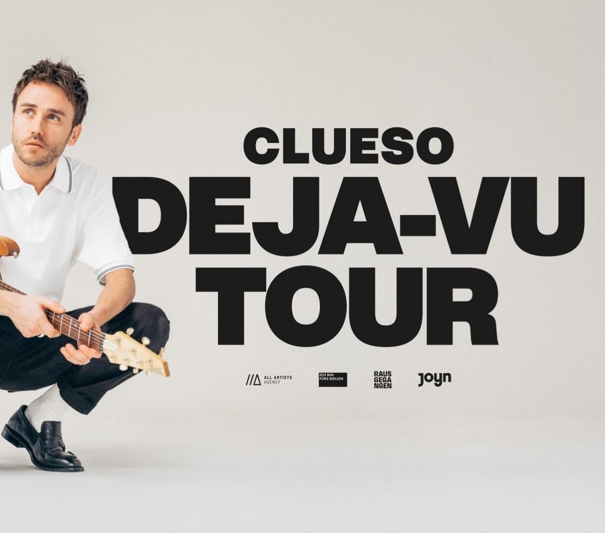 Clueso geht 2026 mit seiner spektakulären DEJA-VU TOUR auf große Arena-Tournee und bringt seine Hits in die größten Hallen Deutschlands.
🗓️ 26. März 2026
📍 Lanxess Arena Köln
Mit neuen Songs, frischen Arrangements und einer beeindruckenden Bühnenshow verspricht die Tour unvergessliche Abende voller Emotionen, Energie und Live-Musik. Mit 20 Jahren Bühnenerfahrung verbindet Clueso auf einzigartige Weise Pop, Hip-Hop und Singer-Songwriter-Elemente. Bei der „DEJA-VU TOUR“ dürfen sich Fans nicht nur auf seine größten Hits wie „Chicago“, „Cello“ und „Flugmodus“ freuen, sondern auch auf brandneue Songs und jede Menge Live-Highlights.