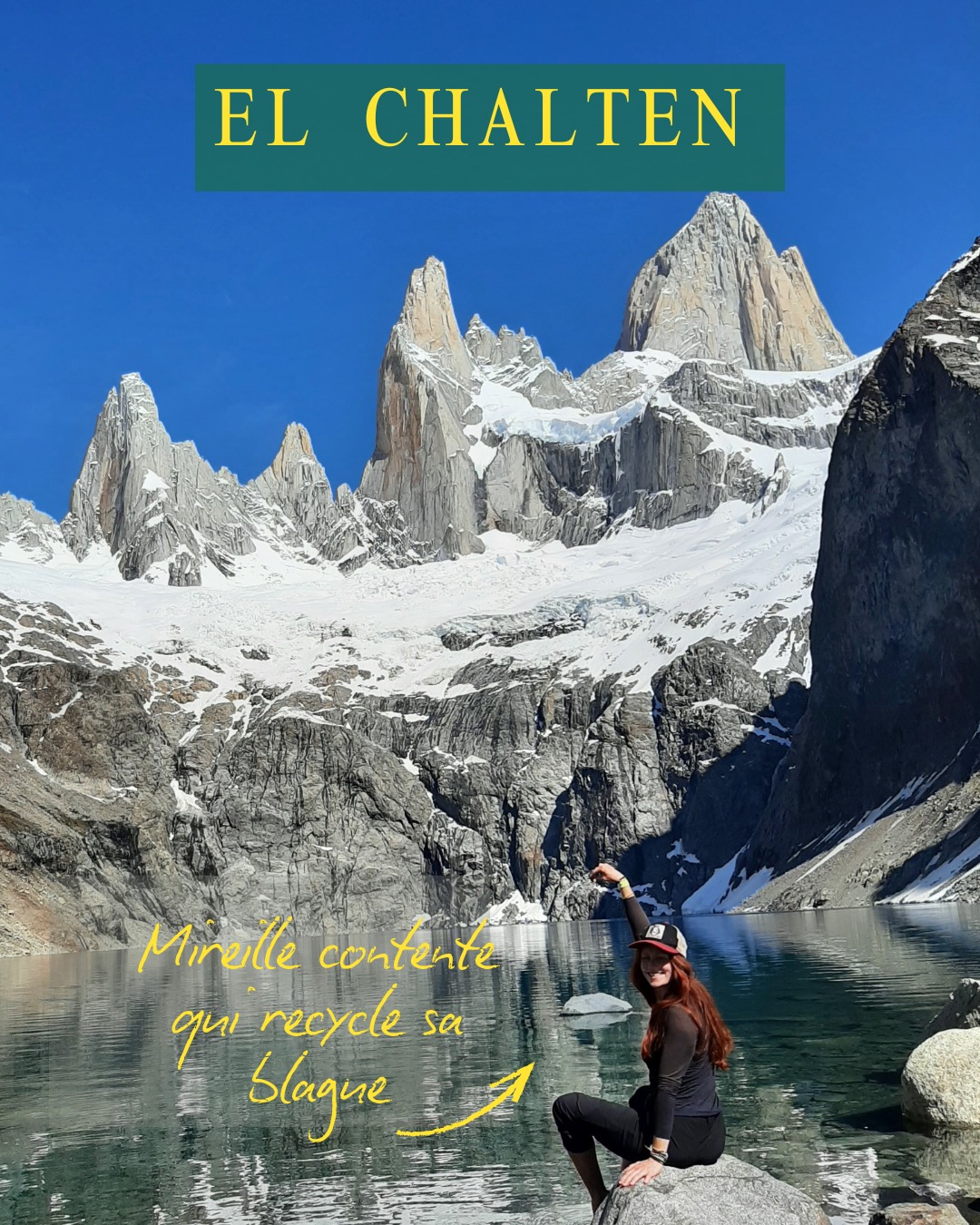 🏔 F I T Z R O Y
3405 mètres de granit pur, entouré de glace et de neige.
Appelé aussi "montagne fumante" à cause des nuages qui s'accrochent souvent à son sommet. (Est-ce un volcan ?) 🌋
Il nous aura fallu 3 jours (et 2 tentatives de levers de soleil) avant de le voir ! (Alors que nous étions littéralement à ses pieds).
🤩 Pour moi c'est LE sommet le plus marquant et impressionnant de ce voyage en Patagonie !