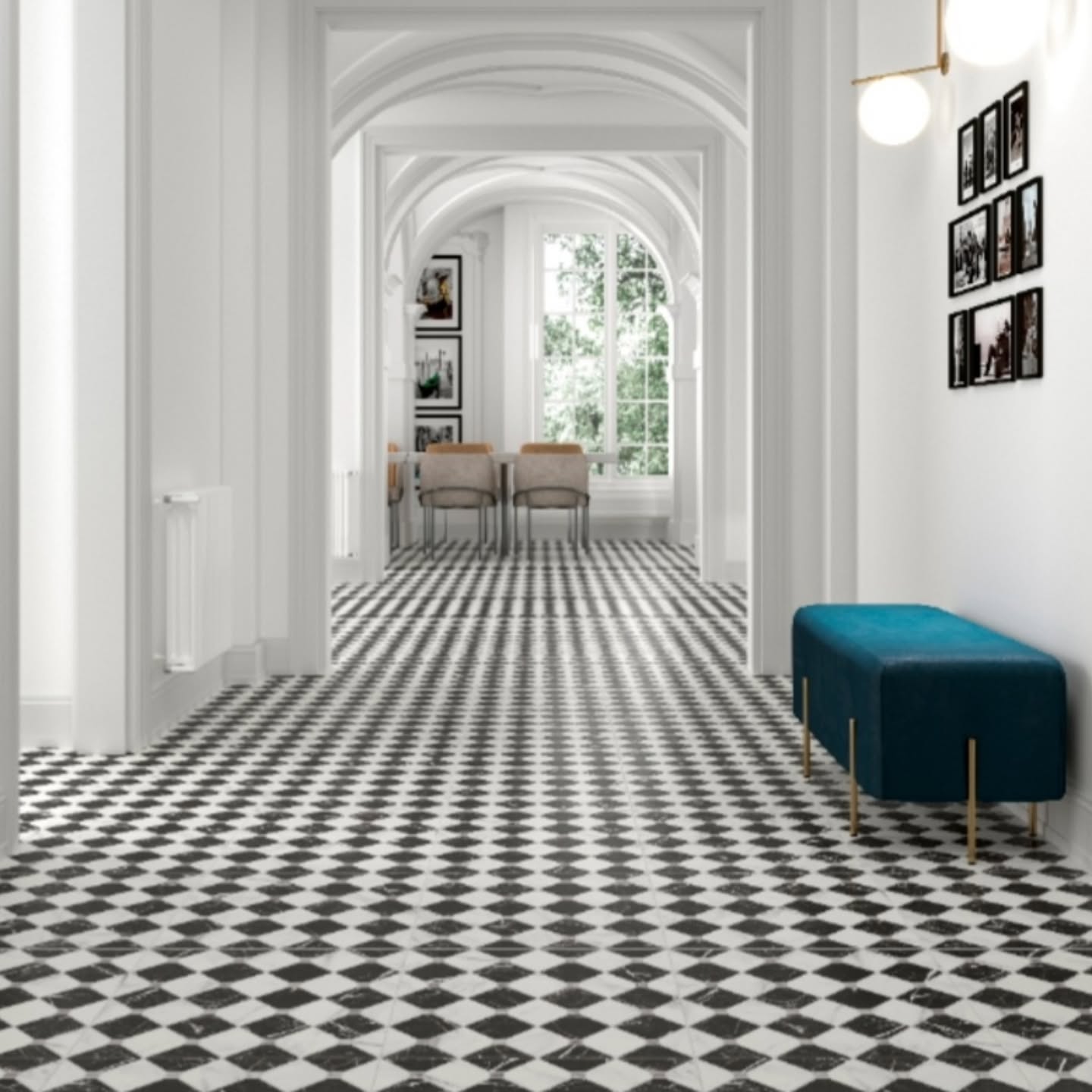 Delighted to have received this new range before Christmas, this will be a tile collection to watch in the new year. It's a beautiful Spanish porcelain tile in chequerboard fashion which is suitable for hallway, kitchen and bathrooms. Call in and get a closer look #belfast #newtownabbey #glengormley #antrim #carrickfergus