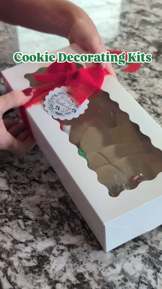 Our last treats of the Christmas season - Cookie Decorating Kit!