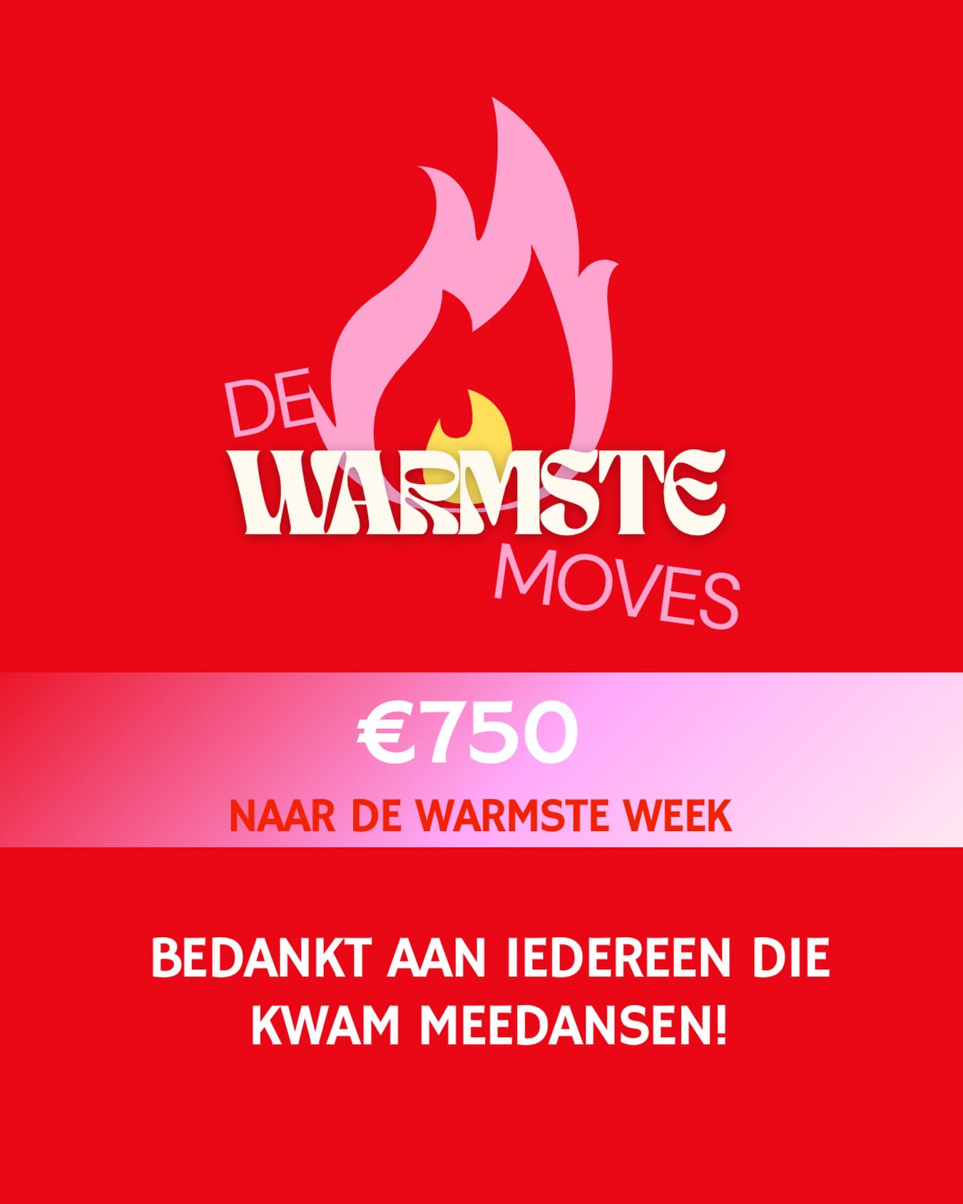 Dankjewel aan alle dansers om zich warm te dansen voor @dewarmsteweek ! 🔥
Samen zamelden jullie €750 in voor het goede doel, WAUW! ✨🫶🏼
Ook een grote dankjewel aan de dansleerkrachten voor de fantastische workshops! ❤️
@jade_brosens
@lisa____vdk
@rosieramaut
#dewarmsteweek #gent #dans