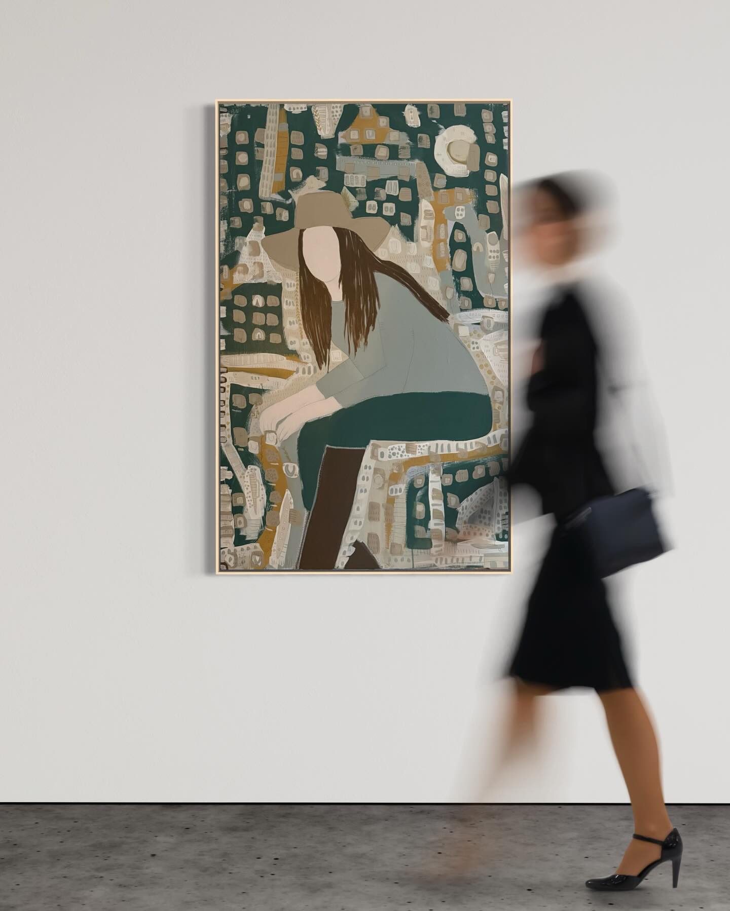 NEW WORK
.
Be Still
48x30
Painting
2025
This one poured out of me in a time of busyness, reminding me of the importance of being still. I’m looking forward to a reset in 2026, where I plan to be more intentional with my time—turning my phone off more, slow-cooking meals with love, and spending quality time with my husband.🤍
#art #artwork #folkart #contemporyart #artforsale