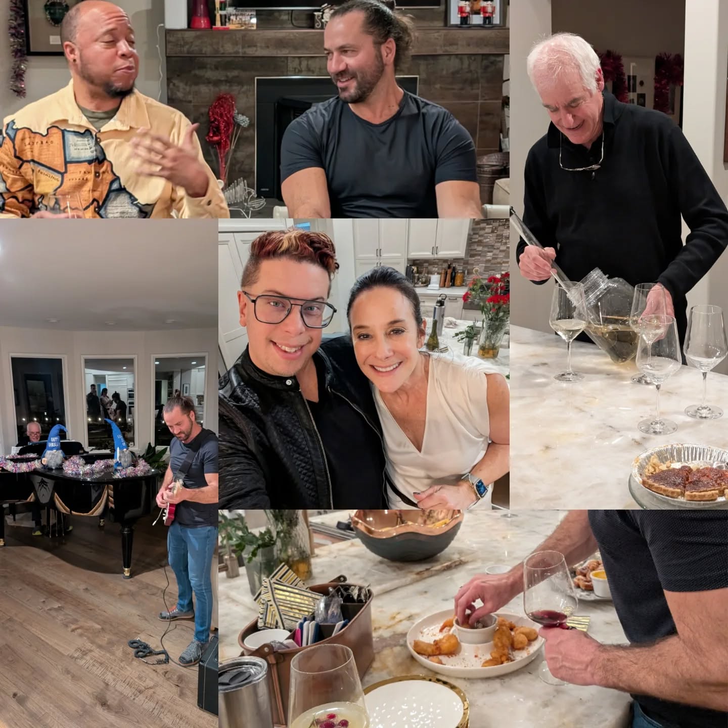 Holiday celebrations with friends, fellow Missing Links, and an impromptu living room jam session! @missinglinknetwork #holidays #fun #friends #zakunscripted