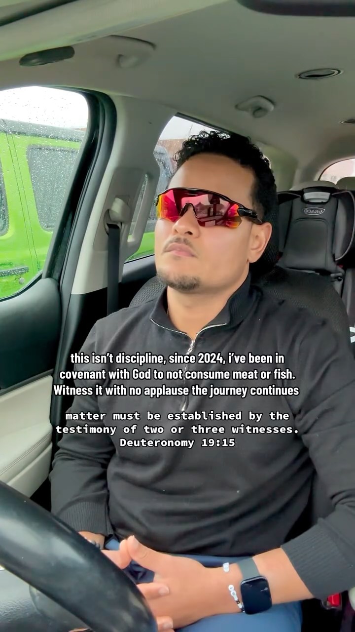 i’ve followed church since i was a kid. but in 2024, i chose covenant. no meat. no fish.
not for health. not for clout.
today you’re witnesses, but pray, fast, and give in secret.
my life is submitted to God the Father. all glory to Him.
• #faith
• #christian
• #discipline
• #catholic
• #prayer