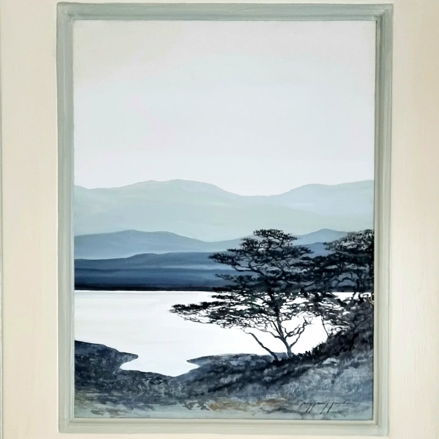 Distilling the epic landscapes of Kenya to enhance the elements of distance, light, space and pattern. See more landscapes on my website www.amysl.com/landscapes or click the link in bio. #landscapeart #landscapepaintings #artdaily #amysandyslumsdaine #oilpainting