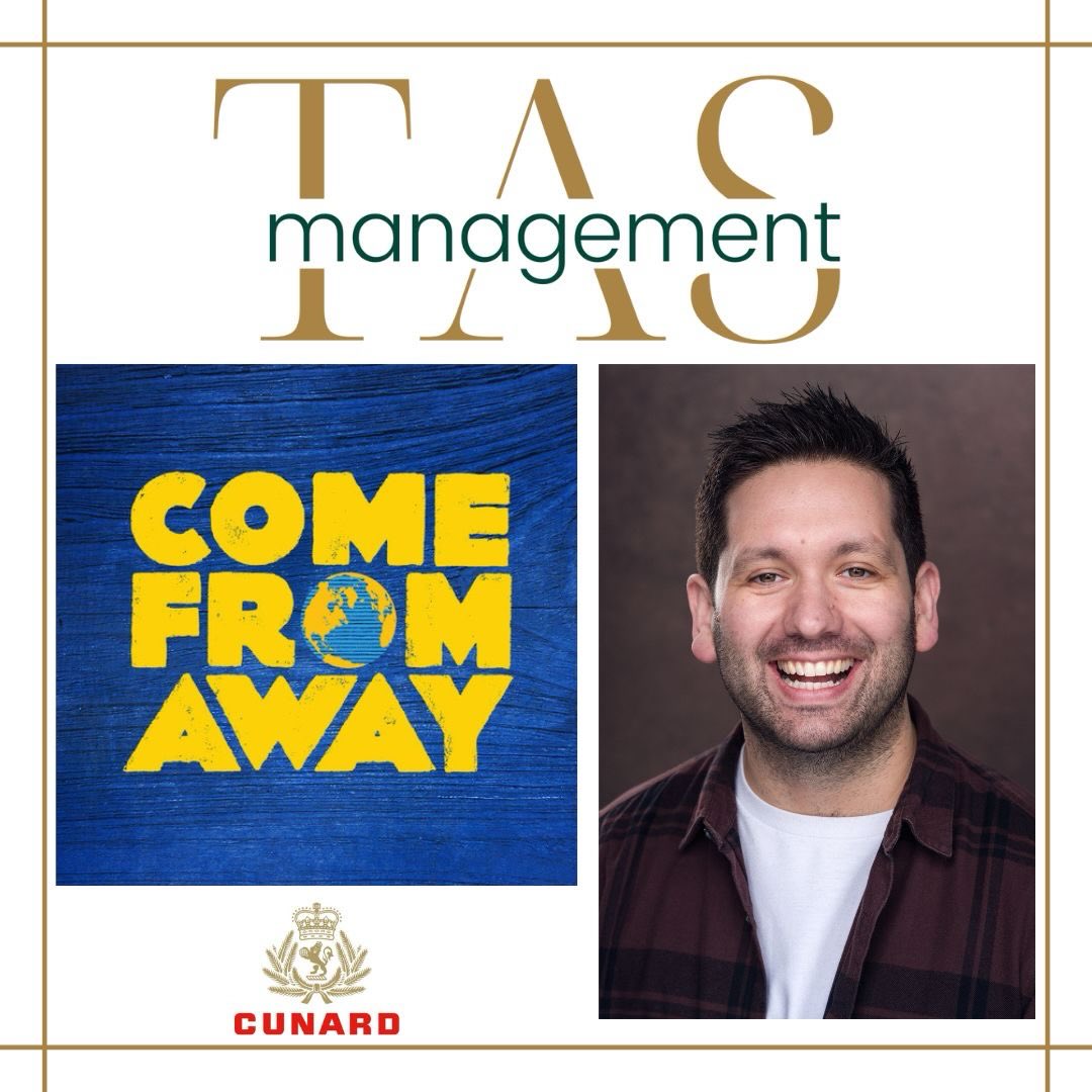 He’s headed to The Rock! @chrismpchandler joins the cast of COME FROM AWAY as ‘Claude’ for @cunardline in the New year. Big thanks to the one and only @annevosser ♥️🤩
