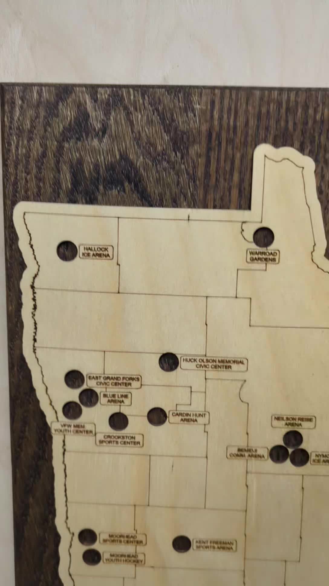 MN is the stats of highschool hockey... At the request of one of our creative clients, we bring you the Minnesota state highschool hockey arena map. Check it out! #mnhockey #hockeylife #puckdrop #hockeyarena #walldecor