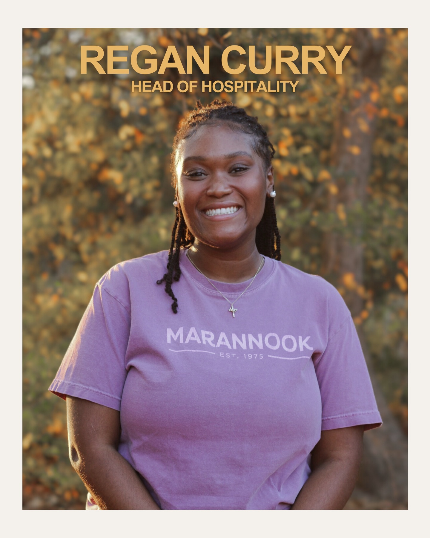 Our next introduction is our Head of Hospitality, Regan Curry!
She sets the stage for an unforgettable retreat, tending to every detail while creating a fun, welcoming space for incoming freshmen. Swipe to see her prayer for this retreat.
There’s still room on our leadership team— join us today!