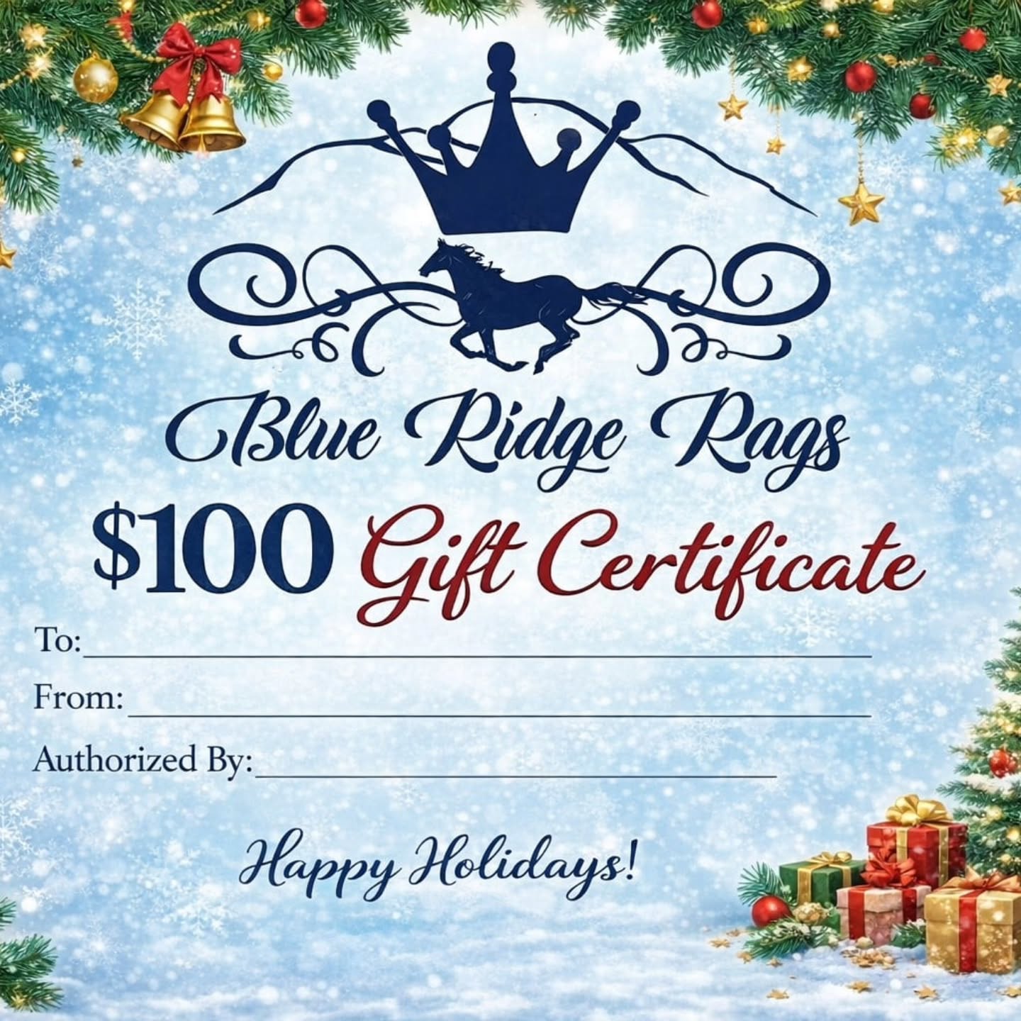 It may be cold outside now, but rodeo days are coming! Gift certificates available!