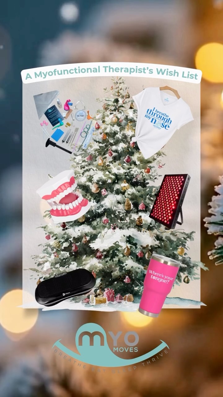 🎄 Myofunctional therapist’s Christmas wish list!
Because we want tools that support airway, wellness, and patient education 👅💨
✨ Mouth models
✨ Patient education resources
✨ Patient toolkits that make exercises easy
✨ Fun merch with a message
✨ Recovery + regulation tools
We know where to find a few of these 👀 @airwaycircle
💬 What would you add to this list?
#myomoves #myofunctionaltherapy #airwayhealth #myofunctionaltherapist #wishlist