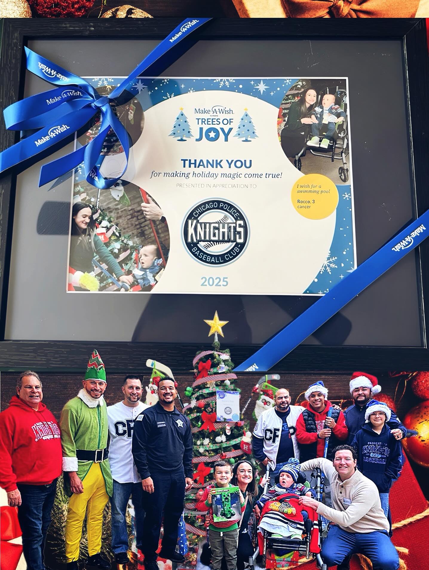 We’re truly blessed to be in a position where we can give back to our communities we serve. On duty and off duty, we strive to make a difference, through service, outreach, and leading by example. Giving back isn’t something we do for recognition, it’s who we are.
That’s the heart of the CPD Knights organization. 💙⚾
God bless!
#thankful #blessed #happyholidays #makeawish