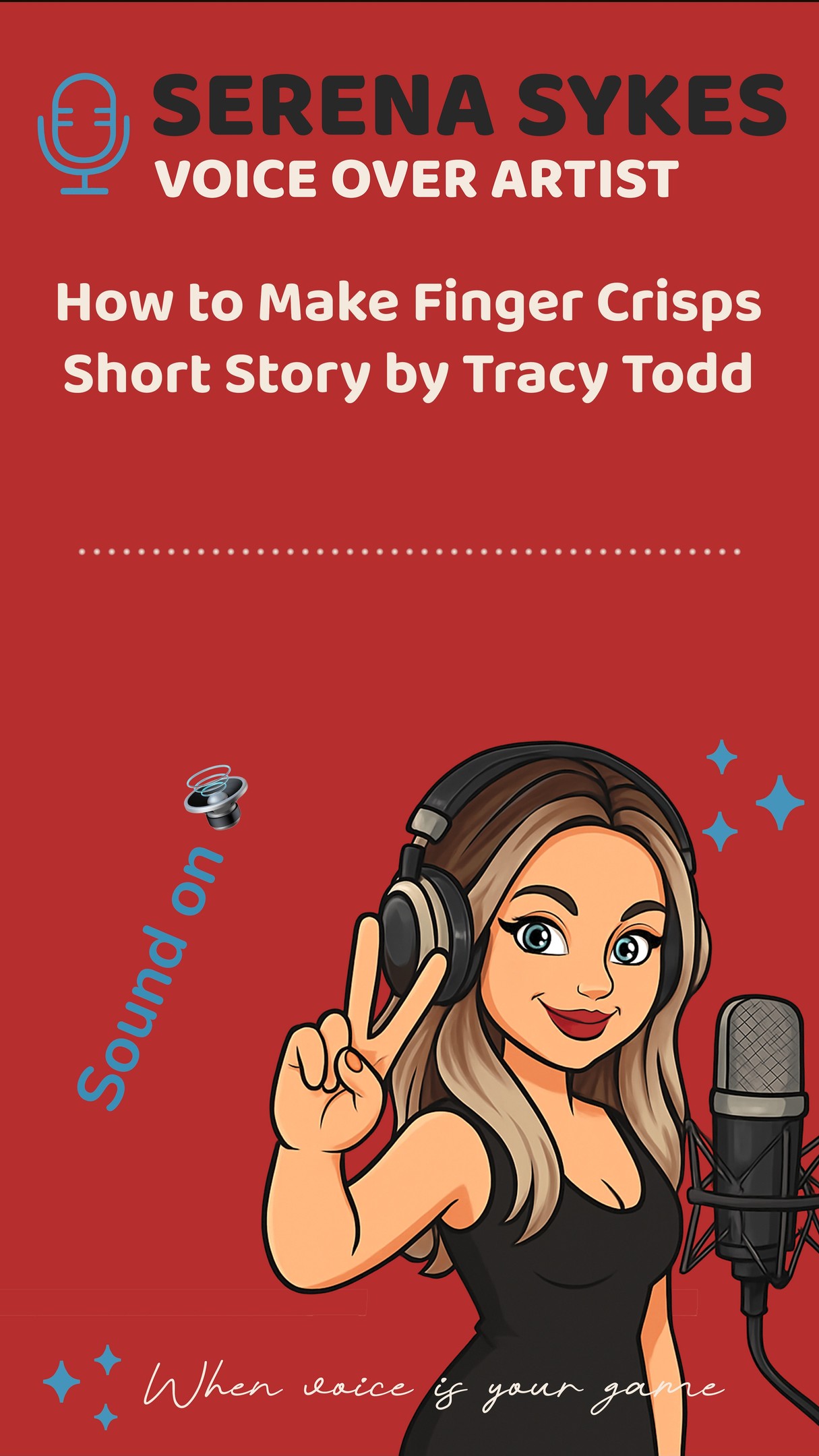 Do you feel like taking a few minutes out of your busy pre-Christmas work and preparations to embrace the festive spirit?
If you enjoy a short story and want to get into the Christmas mood, check out this delightful collaboration with @tracy_todd_still_writing, who brings her wonderful storytelling to a slightly dark, yet fun tale.
Listen to 'How to Make Finger Crisps' and let me know your biggest Christmas disaster...
#audiopost #storytelling #christmasstory #familytimes #shortstory