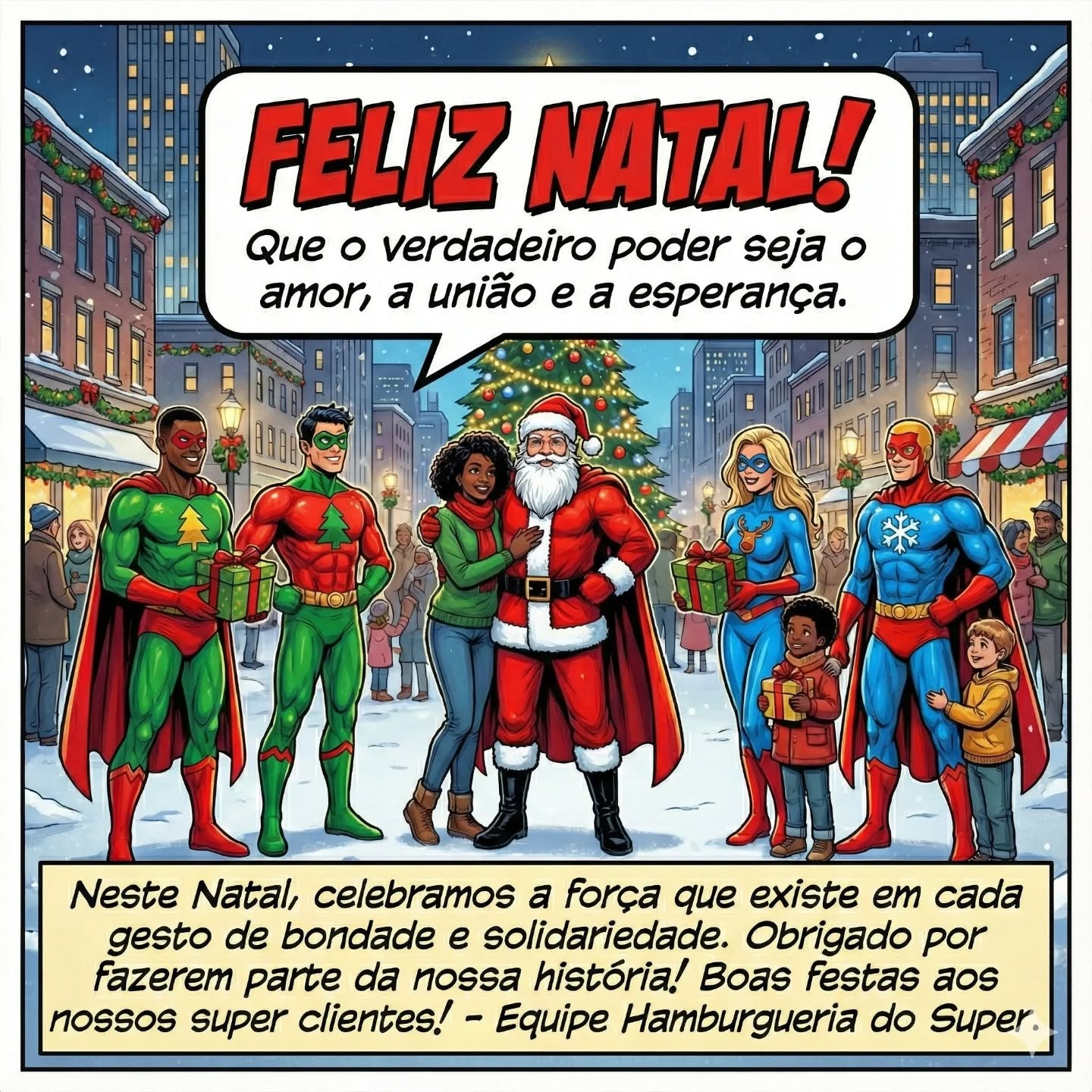 Desejamos a todos os nossos queridos amigos e clientes um Feliz Natal, repleto de amor, paz e alegria.
Que Deus abençoe a todos!
E estaremos de volta nessa sexta, dia 26.