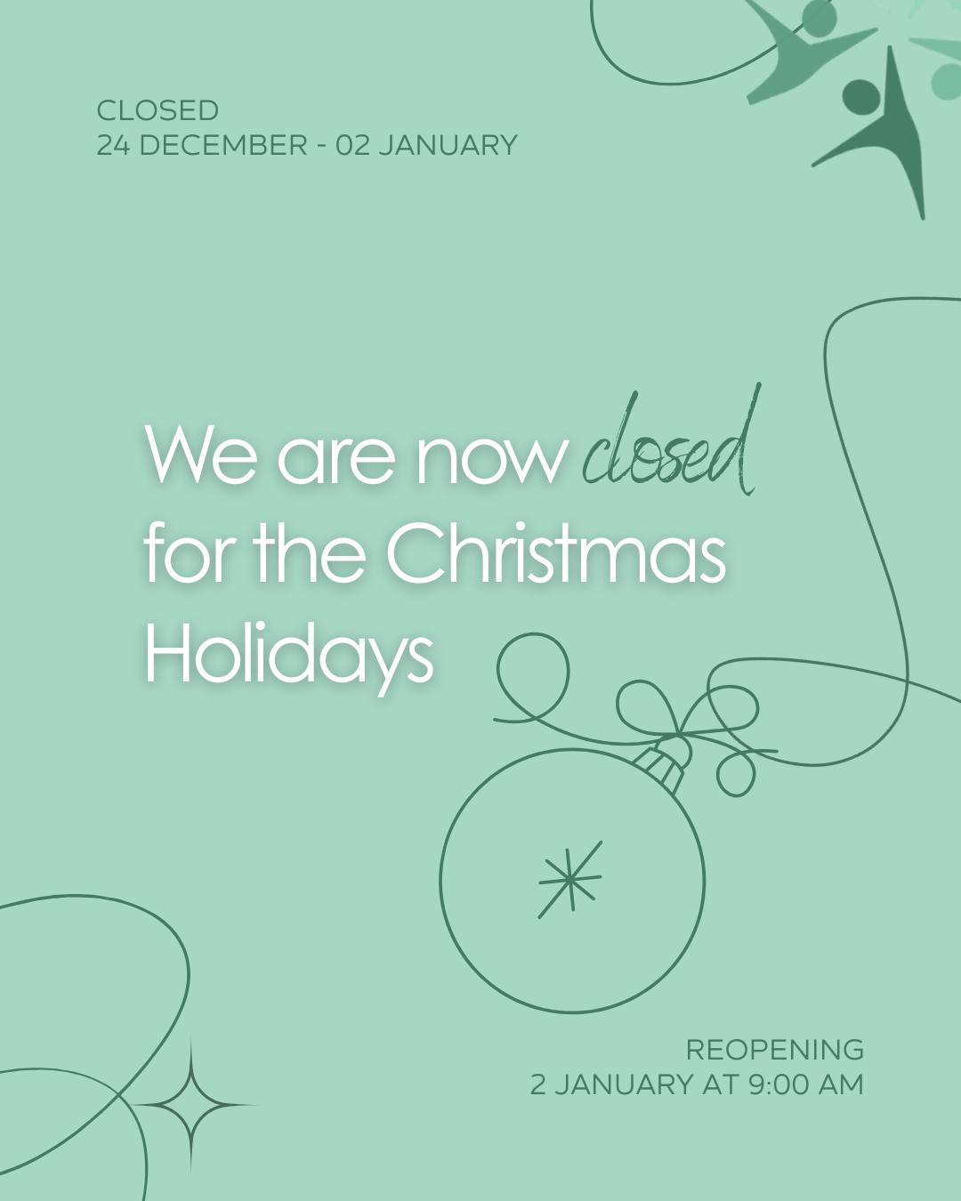We are now closed for the Christmas Holidays, we hope you all have a wonderful break🎄