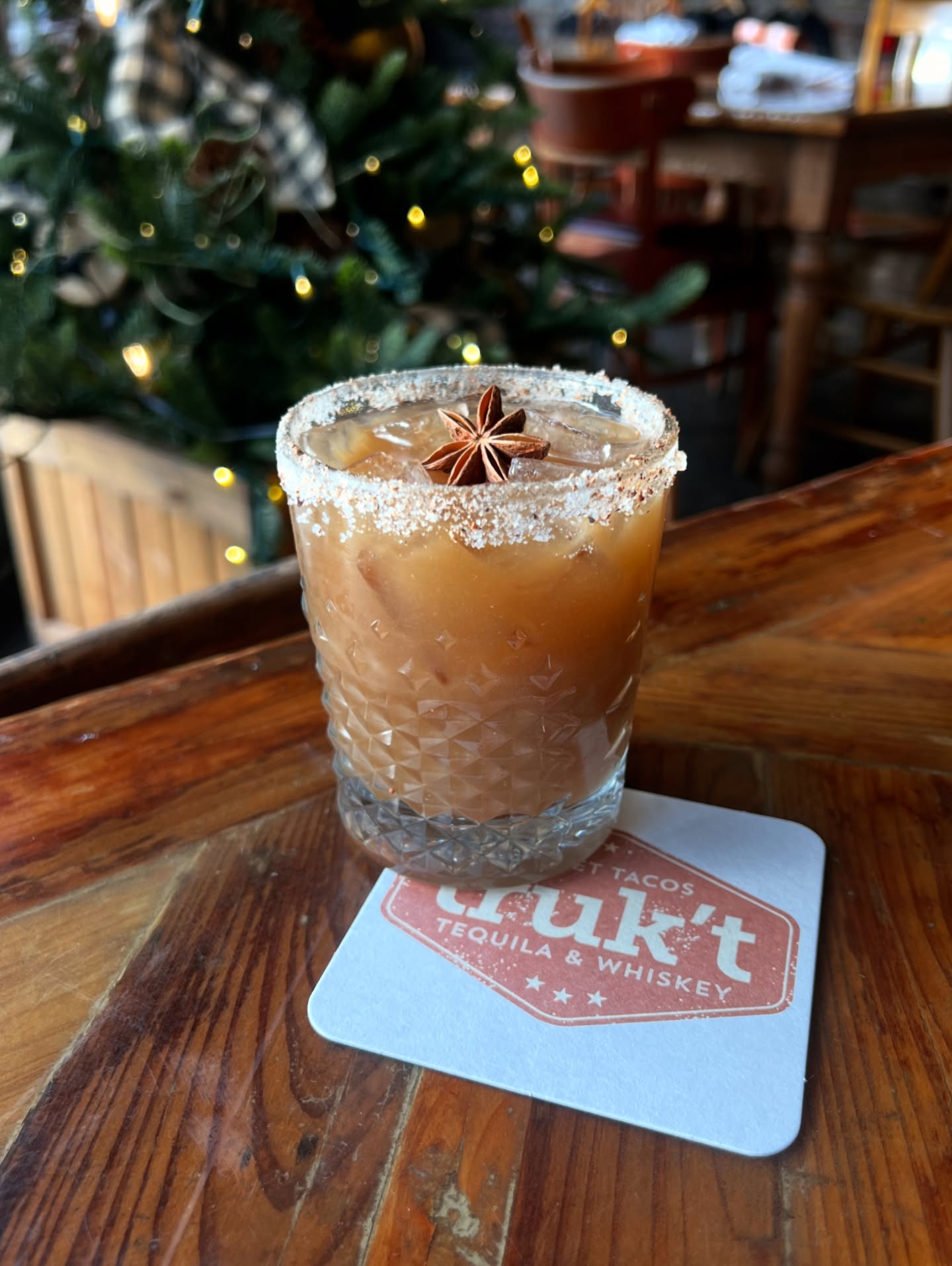 W.T.F. – weekly truk’t feature
HOLIDAY HORCHATA – corazón blanco tequila, cantera negra café, nutmeg simple syrup, cardamom bitters, salt, horchata
Available through 12/28. Closed 12/24 & 12/25 for the holiday.