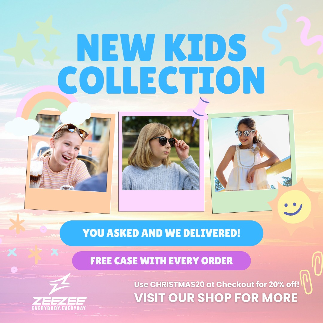 🌟 Introducing the NEW ZEEZEE Wear Kids Collection! 🌟
Protect your little ones in style! Our sunglasses for ages 3–12 years offer UV400 protection, keeping their eyes safe while looking super cool 😎.
✨ Special Launch Offer: Get 20% OFF with code CHRISTMAS20 at checkout!
🎁 Plus, every purchase comes with a FREE case, cloth & pouch – perfect for tiny adventurers on the go.
Shop the collection now and let your kids shine bright this summer! ☀️🕶️
#ZeeZeeWear #KidsSunglasses #UVProtection #SummerStyle #KidsFashion #EyeProtection #SunglassesForKids #ChristmasSale