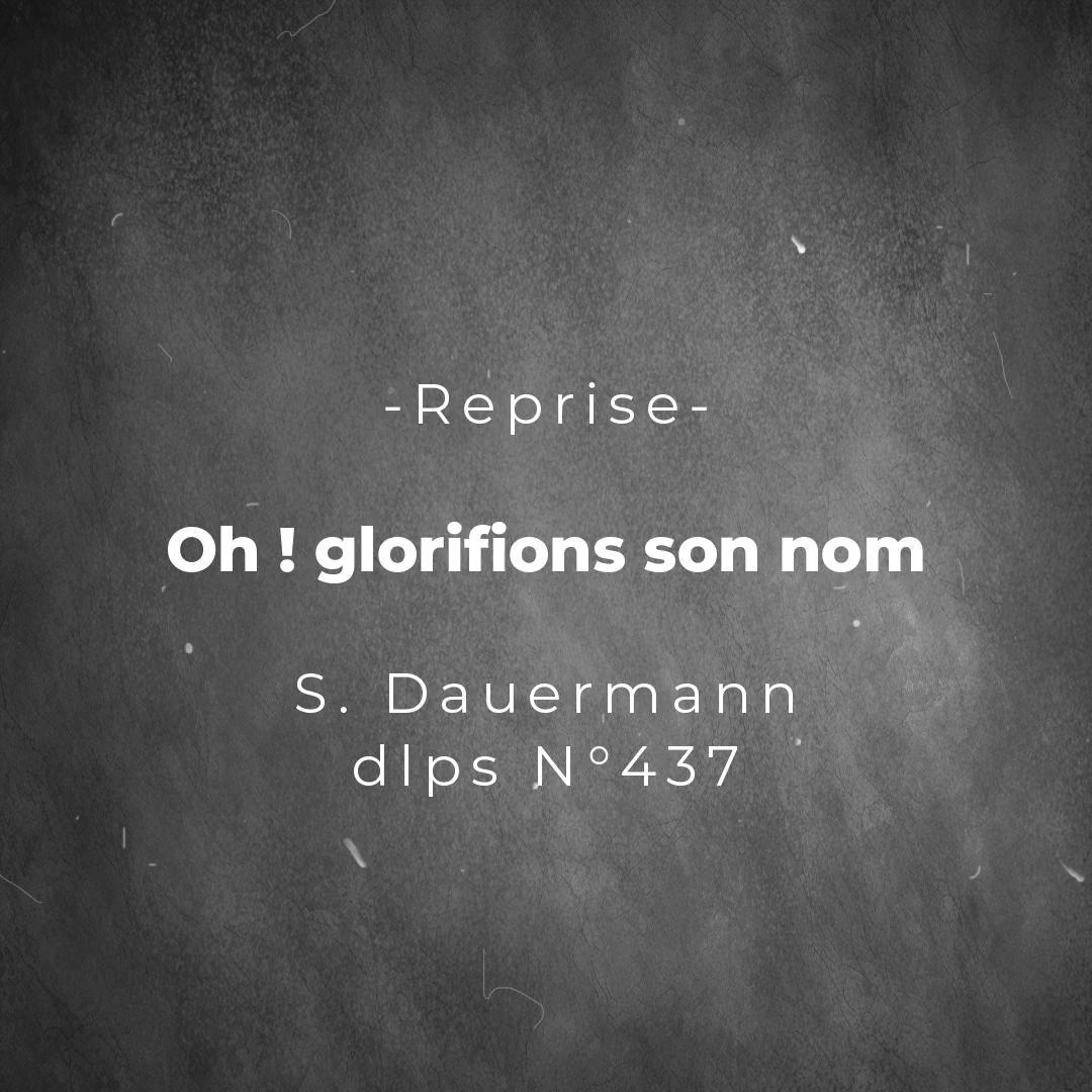 Ca fait un petit moment que je souhaite vous partager des reprises piano/voix de chants anciens que j'aime particulièrement.
Ma règle est simple:
-piano/voix
-enregistré en 1 prise
Je commence avec celui-ci:
" Oh glorifions son nom"
de S. Dauermann
éditions Jews for Jesus.
DLPS N° 437