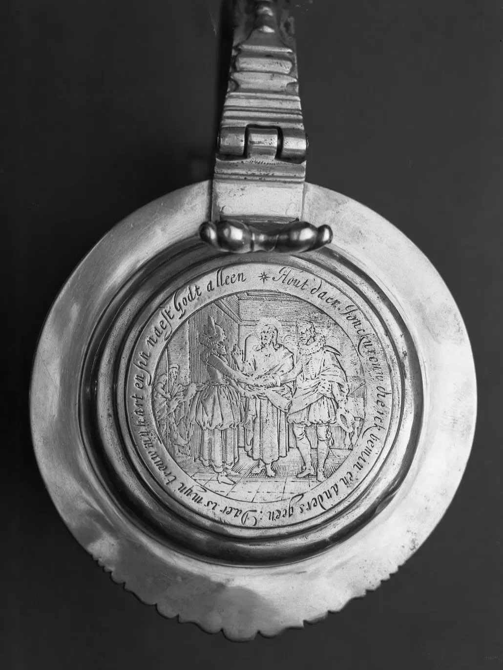 Day 20 of #historybookholidays ✨An object that represents your favorite historical era✨
My favorite era is Dutch New York (1609-1664) and my favorite object is this marriage medallion from 1639.
This medallion belonged to Sarah Rapalje, the main character of my novel and my 8th great-grandmother. Sarah received it from her first husband, Hans Hansen Bergen, in 1639. The medallion was later set into a silver tankard lid by her descendants and donated to the Brooklyn Museum in 1926.
Hans perhaps presented the medallion to Sarah in a knottedoek or knot cloth (see last slide). It was a piece of embroidered linen tied up with a loose knot. Sarah would have tightened the knot, accepting the marriage proposal. She was 14 years old! Very young, even for that time.
From the Brooklyn museum: The medal has a design of a man and woman holding hands while the figure of Christ with a halo stands in the background, blessing them. The medallion is encircled by an inscription in Dutch, translated as: “Behold this young woman whom I love and none other. She is my true one, my love, next to God alone.”
On the underside of the lid the reverse side of the medallion is exposed. It depicts an Adam and Eve scene, nude figures of a man and woman in a garden. A Dutch inscription encircles this scene as well: “Behold, the creator of flesh and blood, created two out of one.”
The tankard was made by Nicholas Roosevelt (American, 1715-1769). Tankard: 1735-1769; Medallion: ca. 1639. Silver, 5 1/2 x 3 3/4 in. (14 × 9.5 cm). Brooklyn Museum, Gift of Tunis Johnson.
It blows my mind that an object belonging to one of my ancestors who lived 400 years ago still exists and is in a museum!
