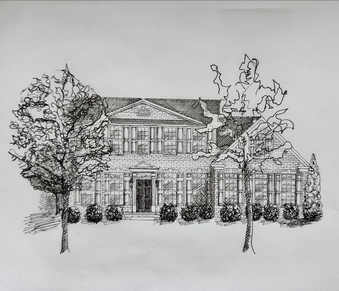 A little Christmas sketch 🤍