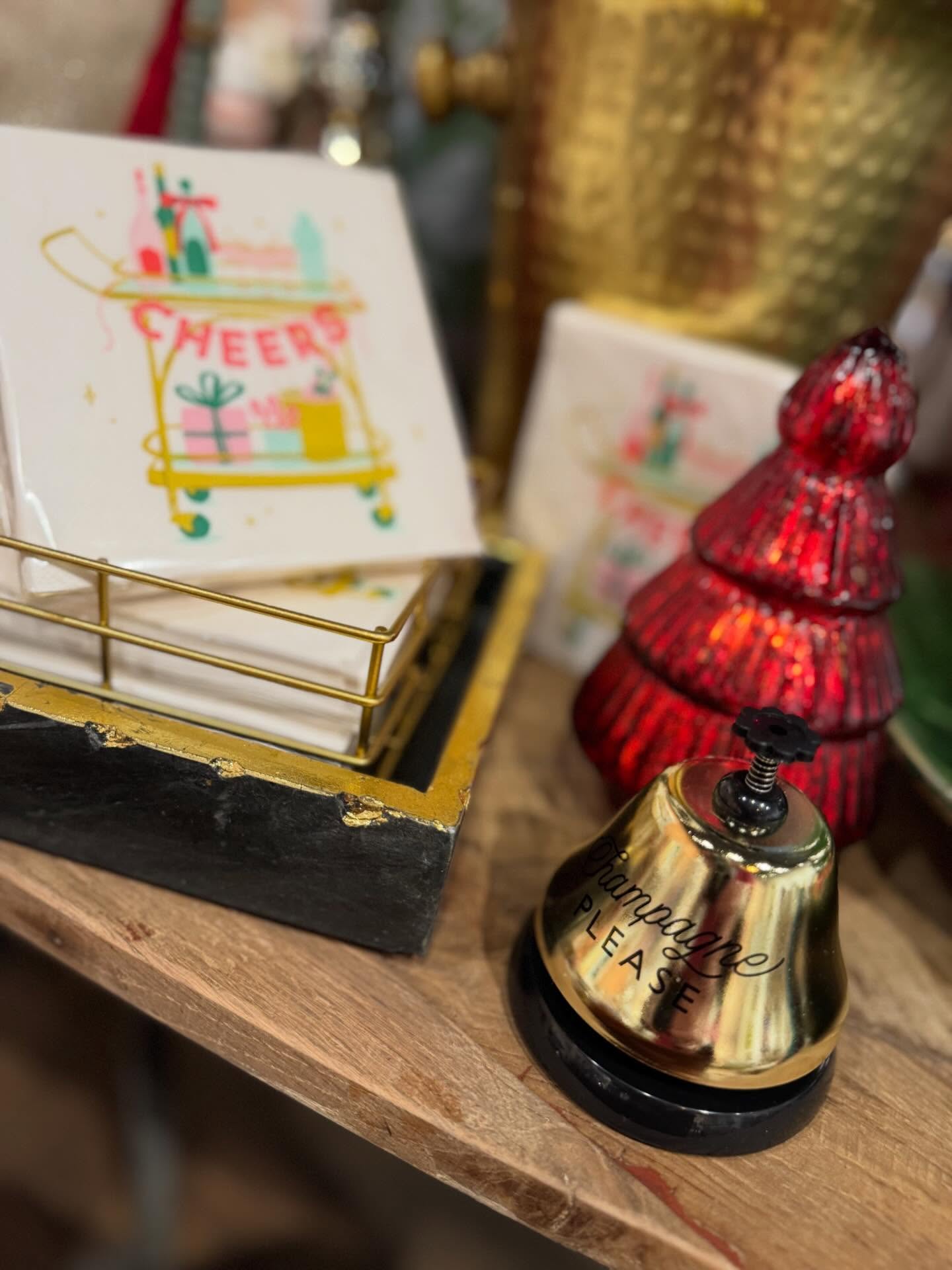 I mean everyone should have a “Champagne please” bell right? 🥂😂
Only absolute necessities available at AHID!
✨Come see me 11-4pm Saturday✨
#smallbusinessshopping #supportlocalbusiness #michigancityindiana #christmasgiftideas #lastminuteshopping