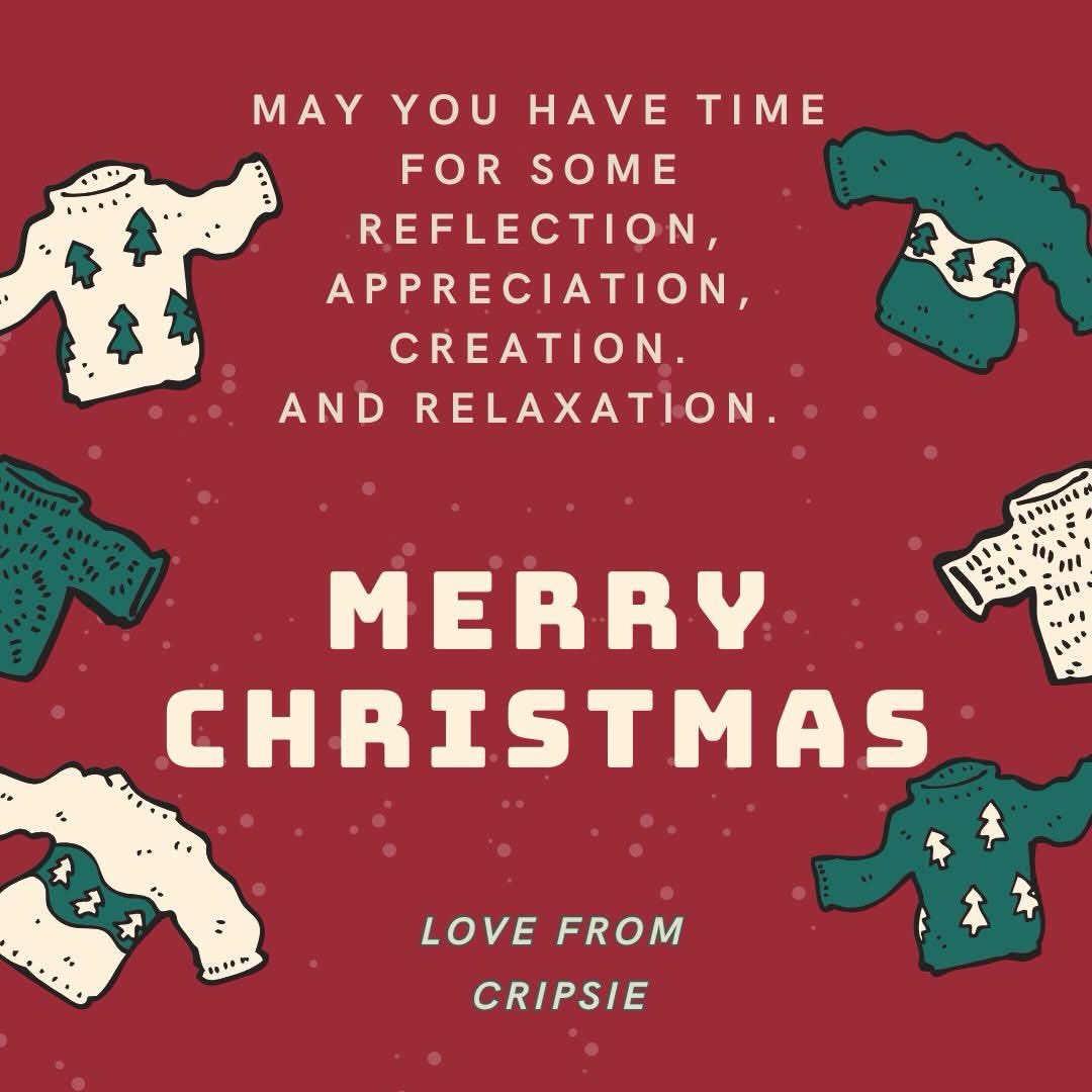 From our family to yours, take some time for you this holiday season ❤️