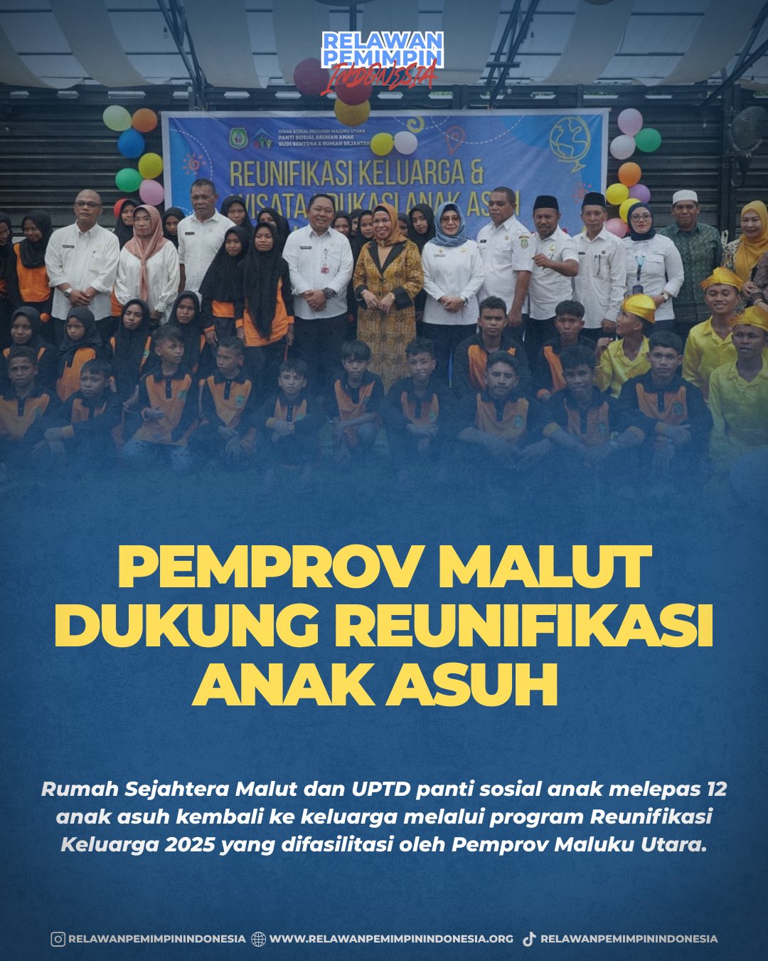 Rumah Sejahtera Malut melepas 12 anak asuh kembali ke keluarga setelah menjalani rehabilitasi sosial, dengan enam anak melanjutkan kuliah berkat dukungan beasiswa. Skema reunifikasi ini tidak berhenti pada pemulangan anak, tetapi juga menjaga keberlanjutan pendidikan bagi mereka yang sebelumnya hidup dalam kerentanan.
Bagaimana menurutmu? Apakah pendekatan seperti ini sudah ideal untuk melindungi masa depan anak-anak rentan di daerah lain juga? Tulis di kolom komentar!
Follow @relawanpemimpinindonesia untuk konten inspiratif lainnya.
#Relawanpemimpinindonesia #MalukuUtara #AnakRentan #Pendidikan