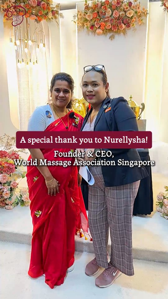 There are leaders who command, and then there are leaders who guide.
Stepping into the World Massage Championship Competition 2025 as a first-time participant, I carried a mix of excitement and nerves. But Nurellysha, the Founder and CEO of World Massage Association Singapore, gave me something invaluable: a sense of belonging.
My dear Nurellysha, thank you!
Your presence taught me that leadership is not just about managing an event; it is about the energy you bring to the room. You showed me confidence, calmness, and clarity in action.
Watching you handle every detail with such grace and precision was a lesson in itself. You didn't just run a competition; you held space for us to succeed.
I am leaving this experience deeply inspired by your example, carrying these lessons into my own journey.
#SEYOL #JemmaFrancis #confinementservices #WMAS #WorldMassageAssociationSingapore #WomenWhoLead #Mentorship #Gratitude #MassageCommunity #GracefulLeadership #SGIndianDoula #SingaporePride #Empowerment
