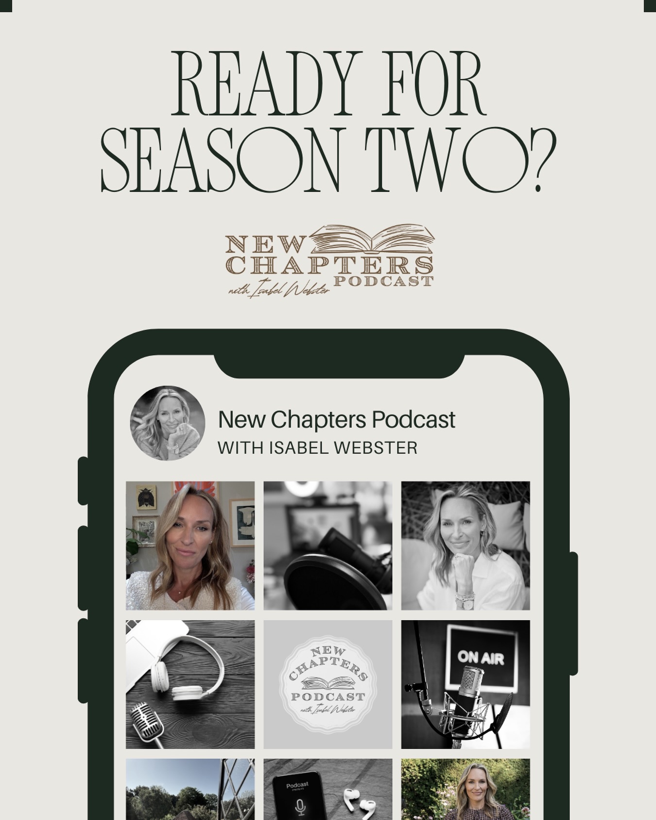 Excited to tell you that production of Season Two begins in the new year.
I’ve got a number of amazing guests lined up as well as some other exciting projects to share.
Thank you for your support so far… I’ll hope you stay with me into 2026 xxx