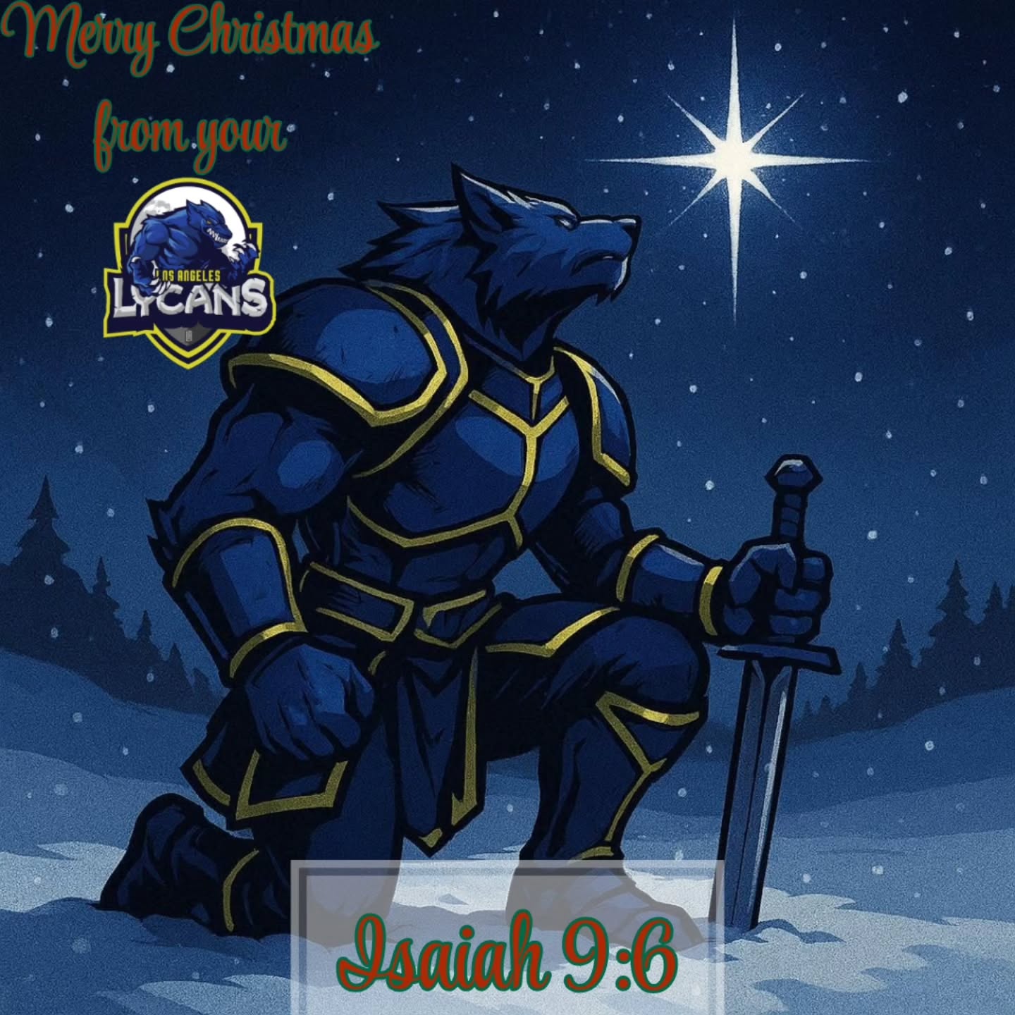 Merry Christmas from your @SFL_Lycans! Enjoy your time with loved ones and friends, give thanks for the ones we've lost, and get excited for a brilliant future! Let your Light shine!
#HowlAtTheMoon #LycAngeles #NewMoon #CTN #ChangeTheNarrative #Fortress #Evo9X #BecomeUnstoppable