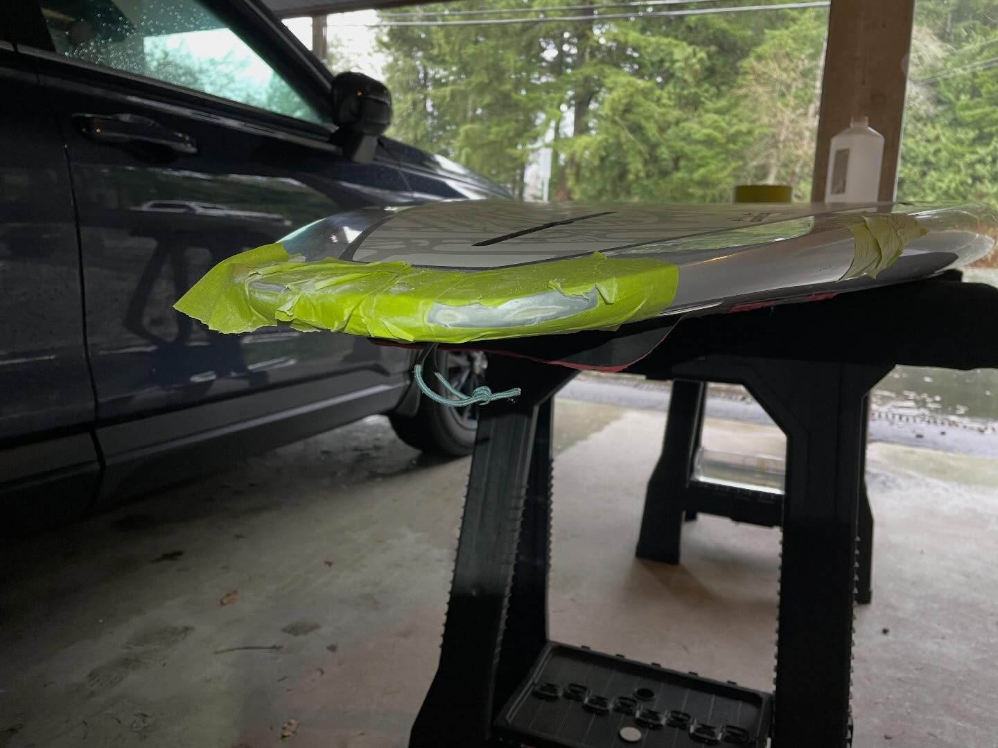 Never a dull moment in adventure sports. Even when you’re not out training or performing there’s always gear and equipment maintenance.
Making some minor repairs to the tail and rails of a surf SUP where the dings were just deep enough to warrant some sanding and epoxy repair. As not concerned about a ‘beautiful’ finish, just found some nail polish that was close enough to the color to cover it up.
#adventuresports #paddlesports #surf #standuppaddling #outdoors